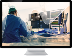 Medis Suite QFR image on monitor