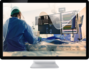 Medis Suite QFR image on monitor